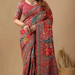 Silk blend banarasi silk saree